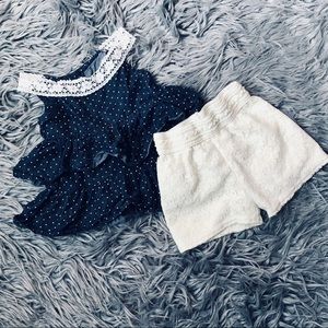 HealthTex Ruffles and Lace Set